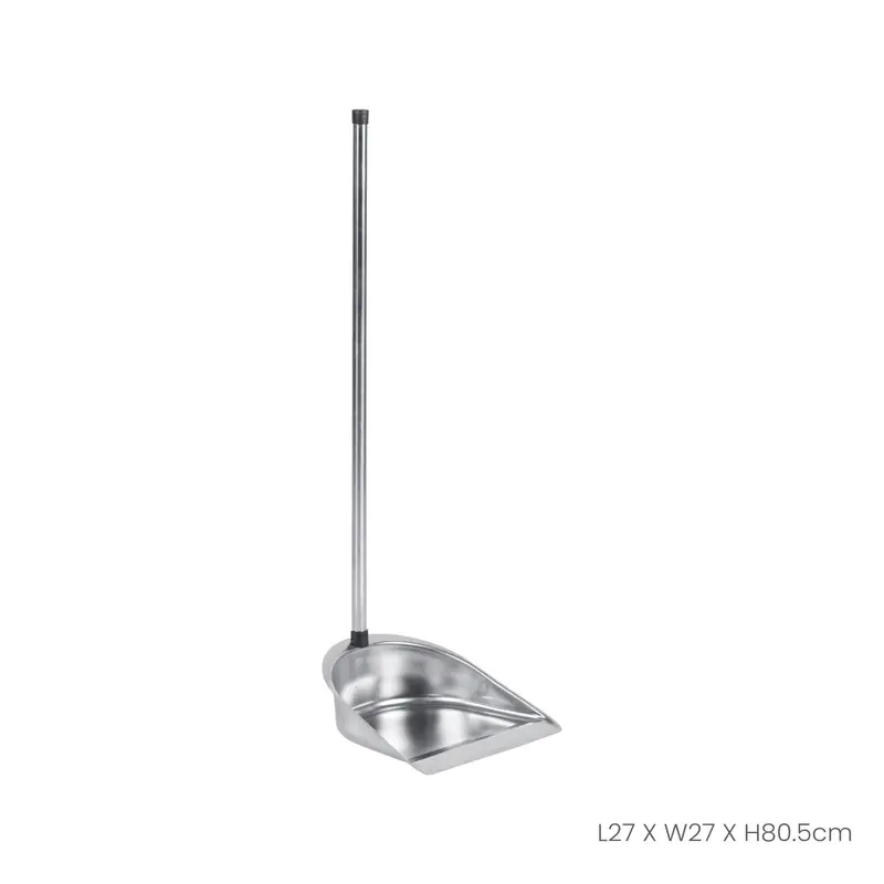 Dustpan W Pole Stl Rd (Hfh1444rd) 1