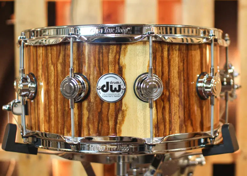 Dw 6.5X14 Collector's Maple Vlt African Chechen Snare Drum - So#1315763 1