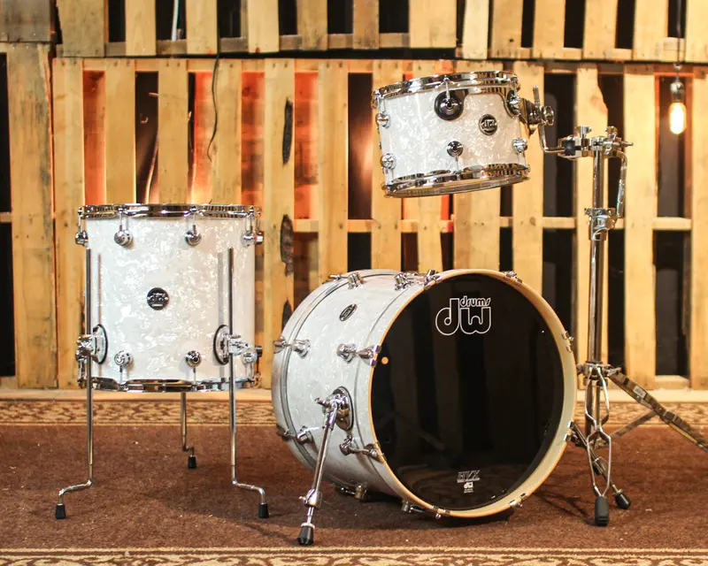 Dw Performance White Marine Pearl Bop Drum Set - 14X18, 8X12, 14X14 1