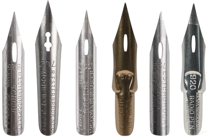 Esterbrook Vintage Writing Nibs, Set Of 6 1