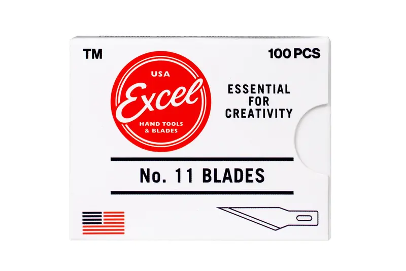 Excel #11 Hobby Blades, Pack Of 100 1