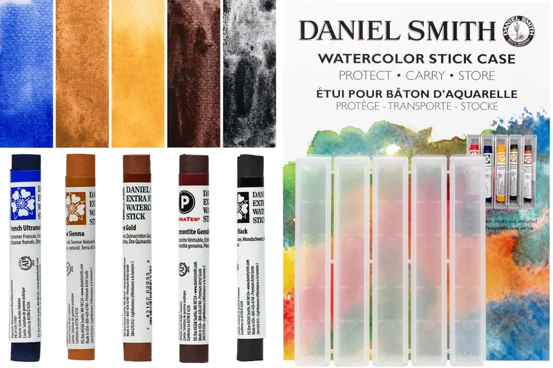 Extra Fine Watercolor Sticks, Granulation Set Of 5 1