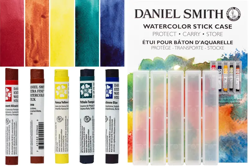 Extra Fine Watercolor Sticks, High-Chroma Mixing Set 1