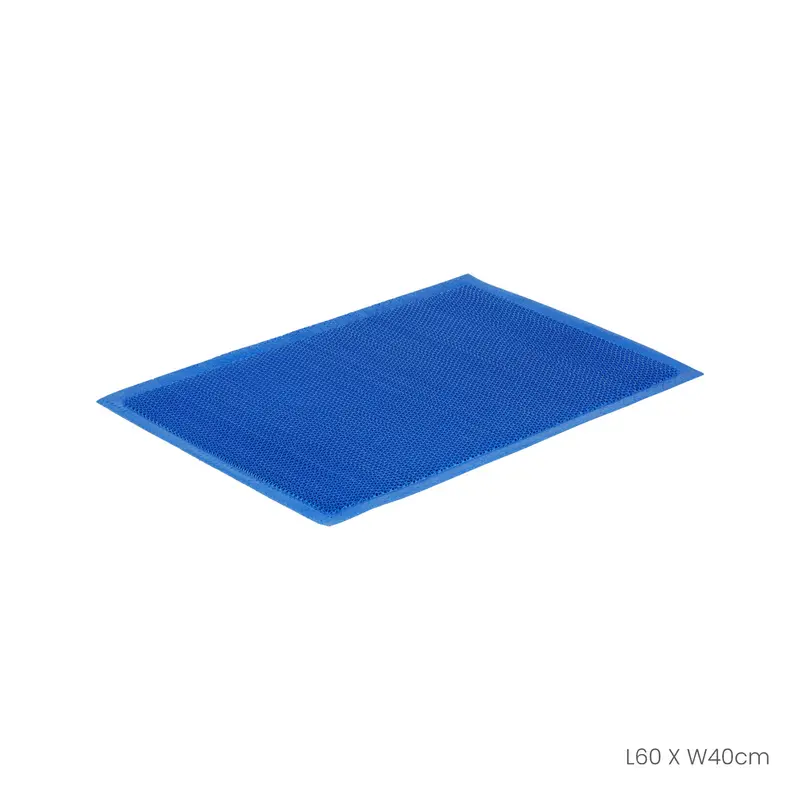 Floor Mat 40X60cm Nami Plain Blue (Hfh7036-Blu) 1
