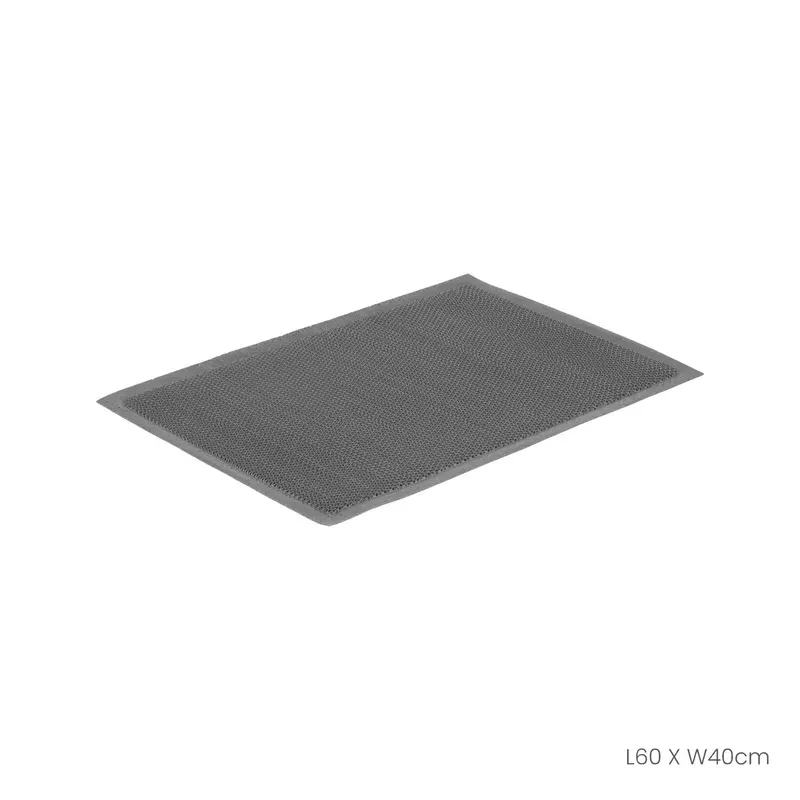 Floor Mat 40X60cm Nami Plain Grey (Hfh7036-Gry) 1