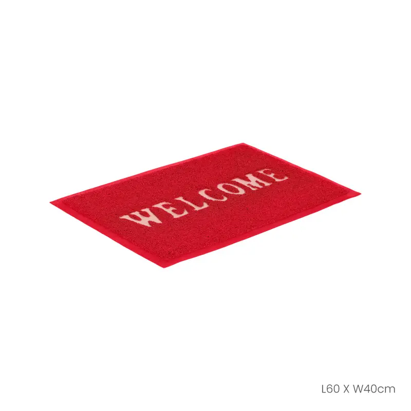 Floor Mat 40X60cm Welcome 3A Red (Hfh7052-Red) 1