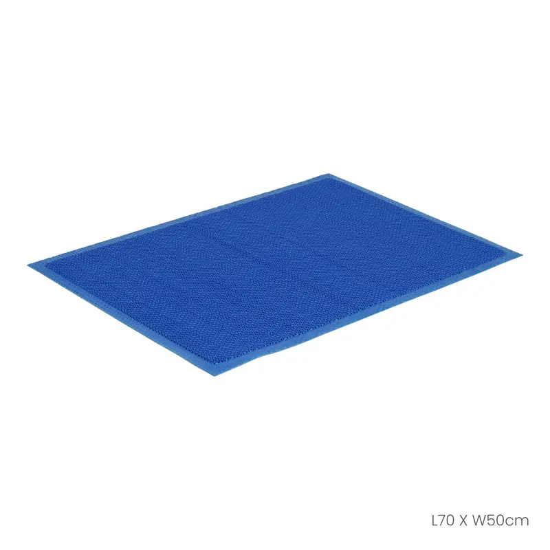 Floor Mat 50X70cm Nami Plain Blue (Hfh7037-Blu) 1