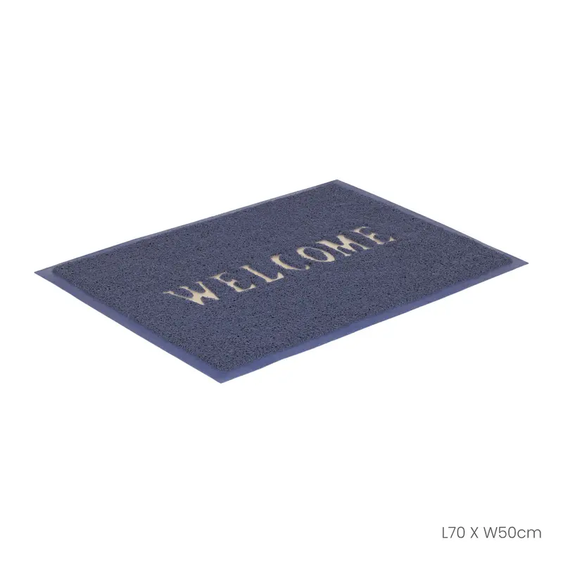 Floor Mat 50X70cm Welcome 3A Grey (Hfh7053-Gry) 1