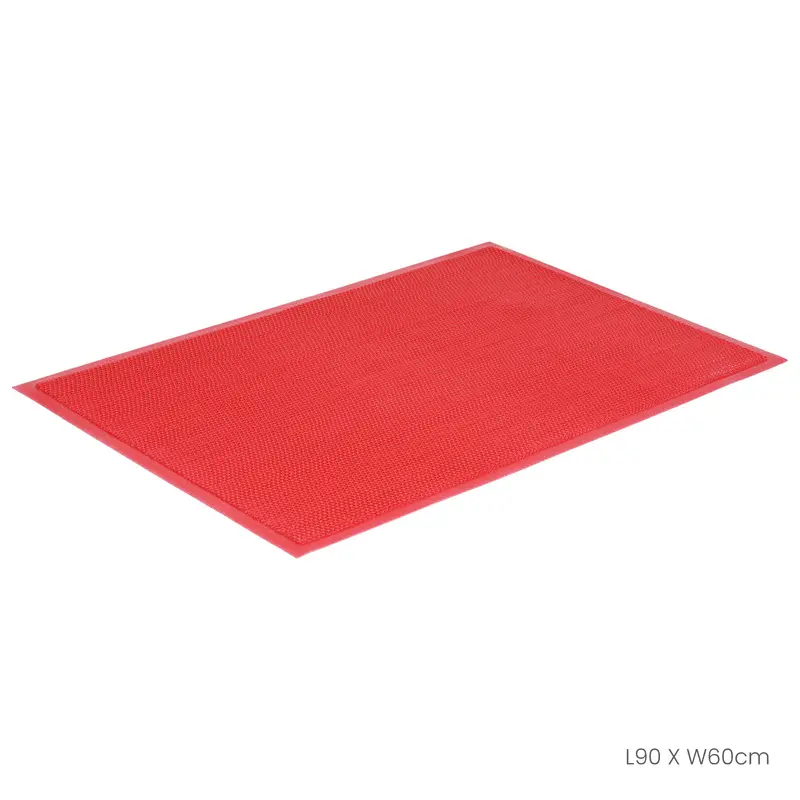 Floor Mat 60X90cm Nami Plain Red (Hfh7038-Red) 1