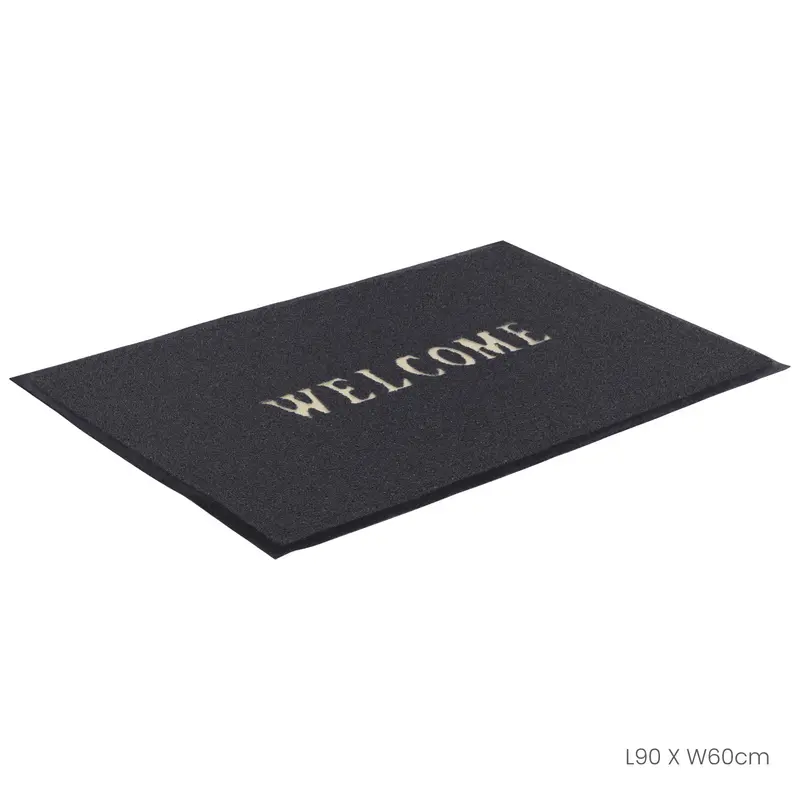 Floor Mat 60X90cm Welcome 3A Black (Hfh7054-Blk) 1