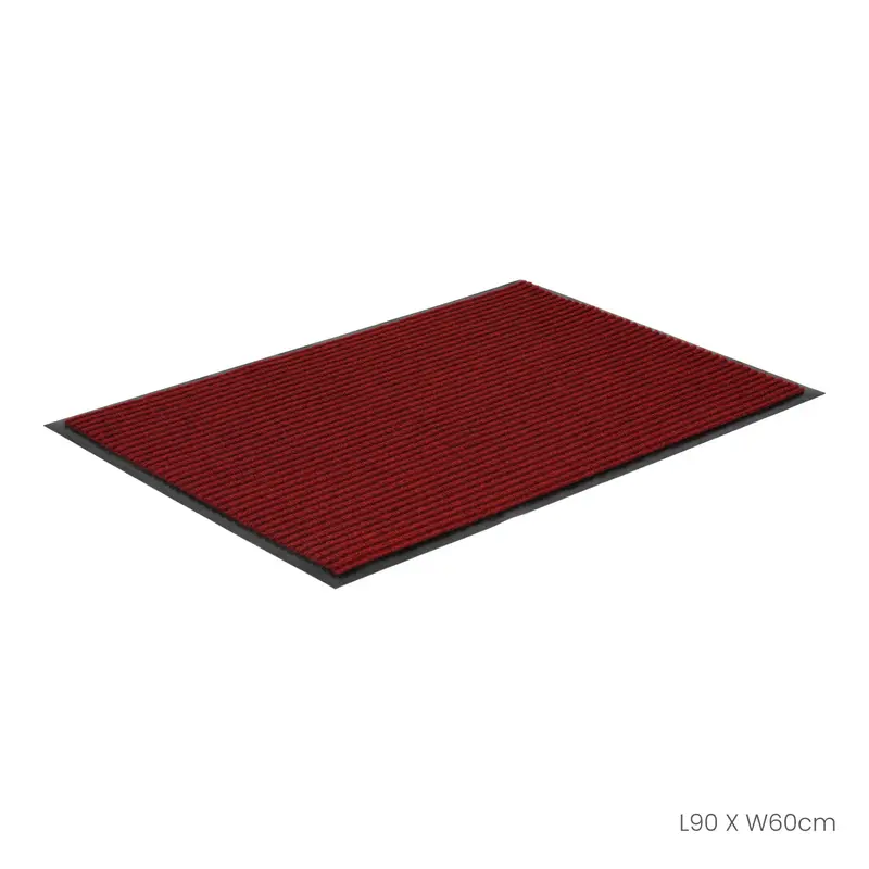 Floor Mat Stripe 60X90cm Red (Hfh7086-Red) 1