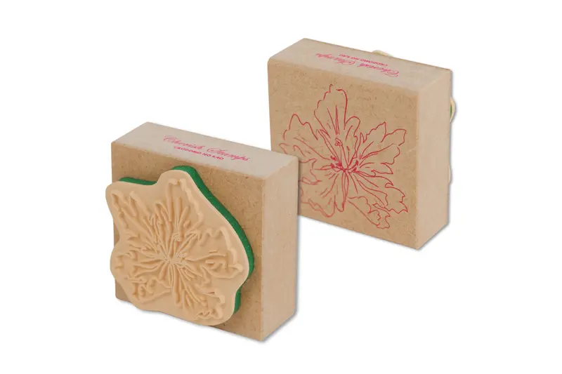 Flower Rubber Stamp, 1.8" 1