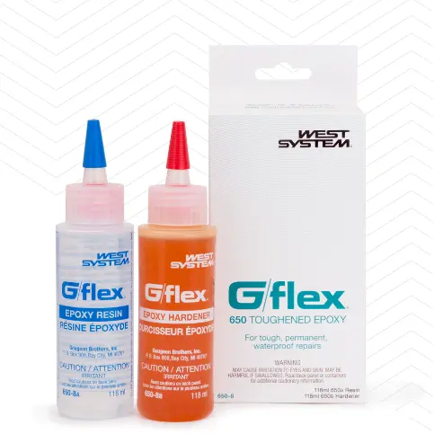 G/Flex 650 Toughened Epoxy West System 236Ml 1