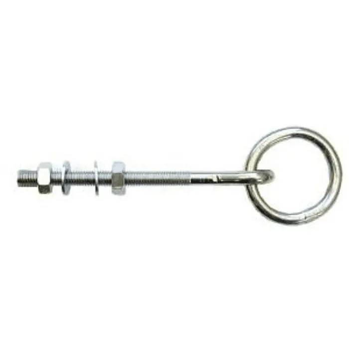 Galvanised Ring Bolt 1/4" (Comrb06) 1