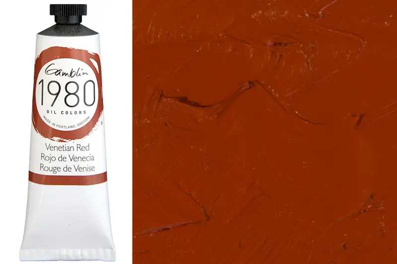 Gamblin 1980 Oil Colors, 37 Ml, Venetian Red 1