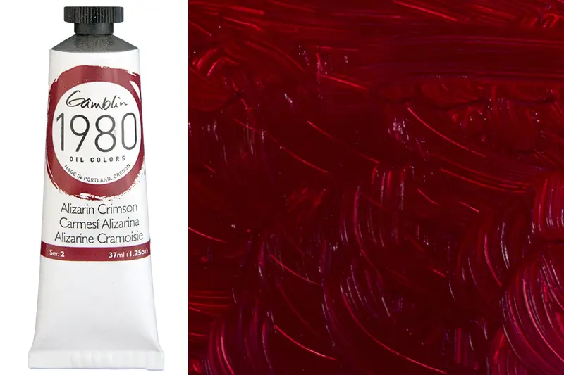 Gamblin 1980 Oil Colors, Alizarin Crimson 1