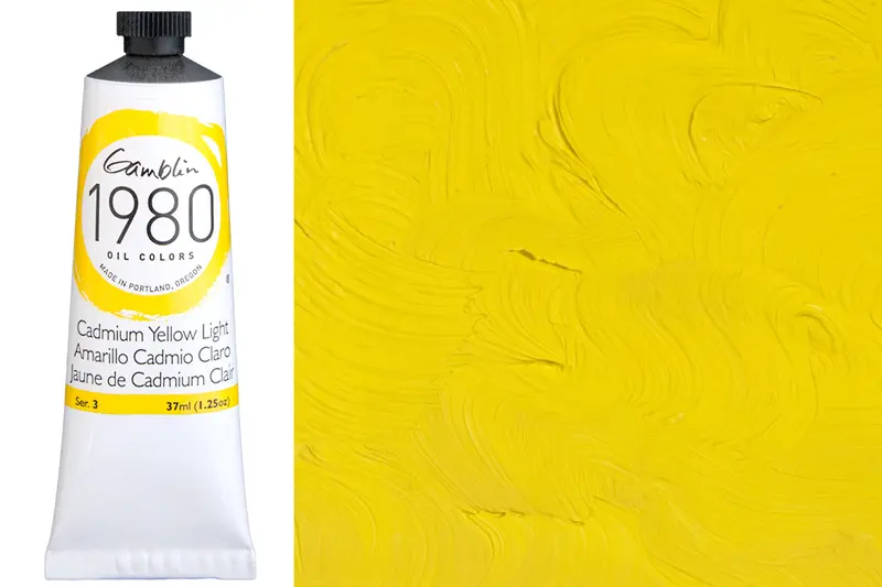 Gamblin 1980 Oil Colors, Cadmium Yellow Light 1