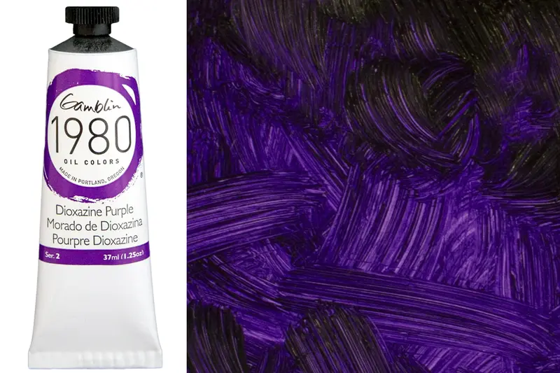 Gamblin 1980 Oil Colors, Dioxazine Purple 1