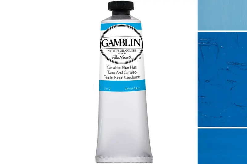 Gamblin Artist's Oil Colors, Cerulean Blue Hue 1