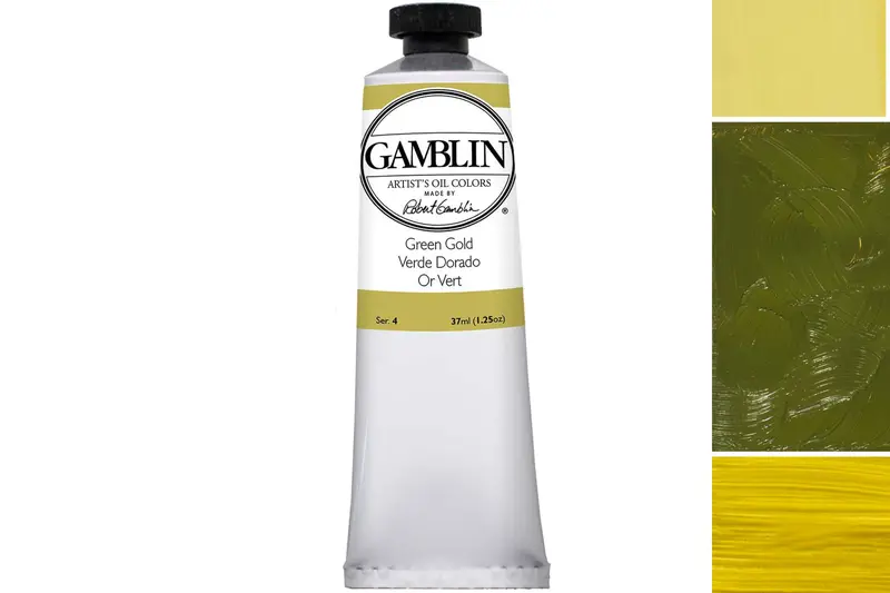 Gamblin Artist's Oil Colors, Green Gold 1
