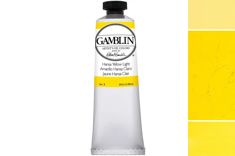 Gamblin Artist's Oil Colors, Hansa Yellow Light 1