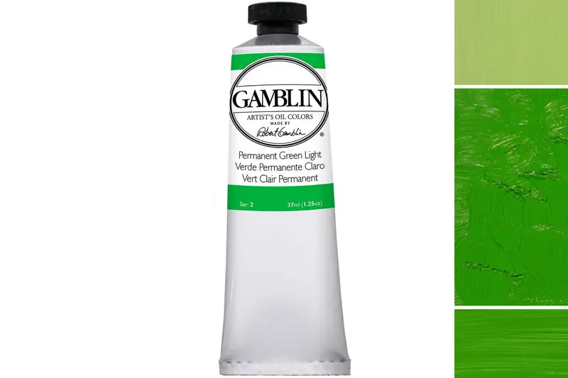 Gamblin Artist's Oil Colors, Permanent Green Light 1