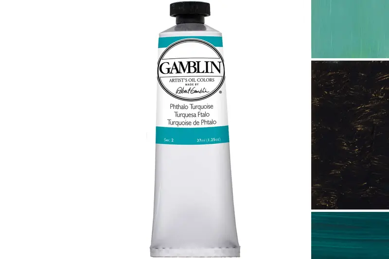 Gamblin Artist's Oil Colors, Phthalo Turquoise 1