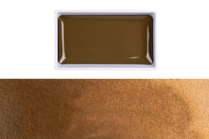 Gansai Tambi Watercolors, #49 Yellow Brown 1