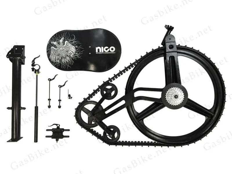 Gasbike Snow Bike Conversion Kit - Snowboard Attachment 1