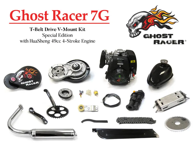 Ghost Racer 7G T-Belt Drive V-Mount Kit Special Edition With Huasheng 49Cc 4-Str 1
