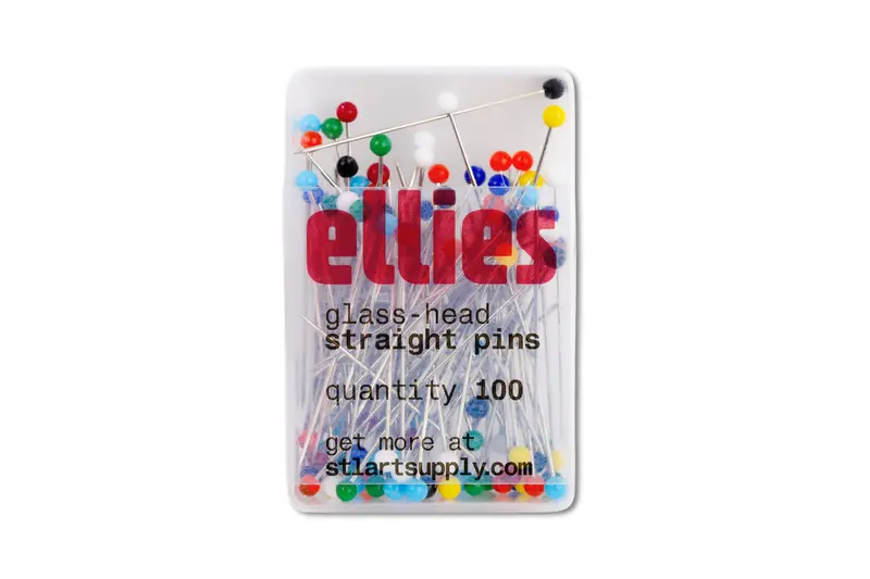Glass-Head Straight Pins, Box Of 100 1