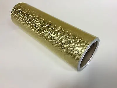 Gold Leaf Sign Vinyl  24" X 30 Feet, Longlife Metallic Plastic With Adhesive 1
