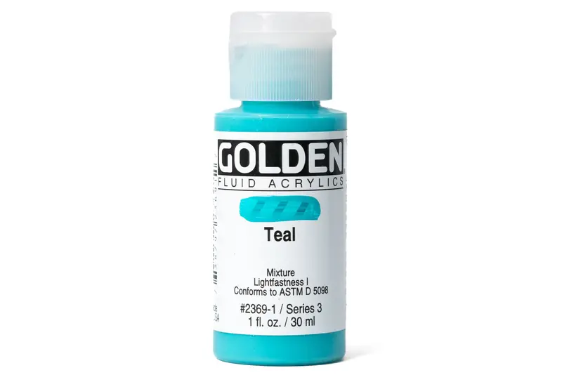 Golden Fluid Acrylics, Teal 1