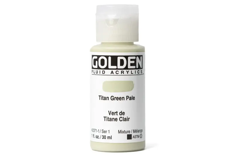 Golden Fluid Acrylics, Titan Green Pale 1