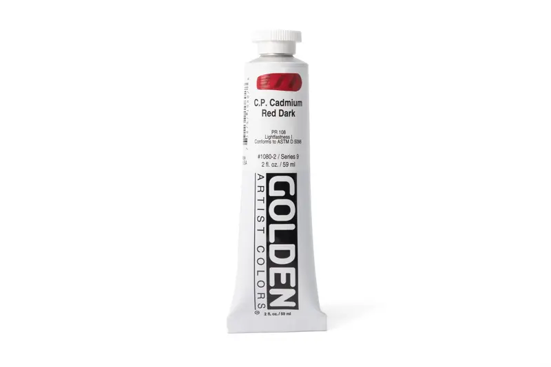 Golden Heavy Body Acrylics, Cadmium Red Dark 1