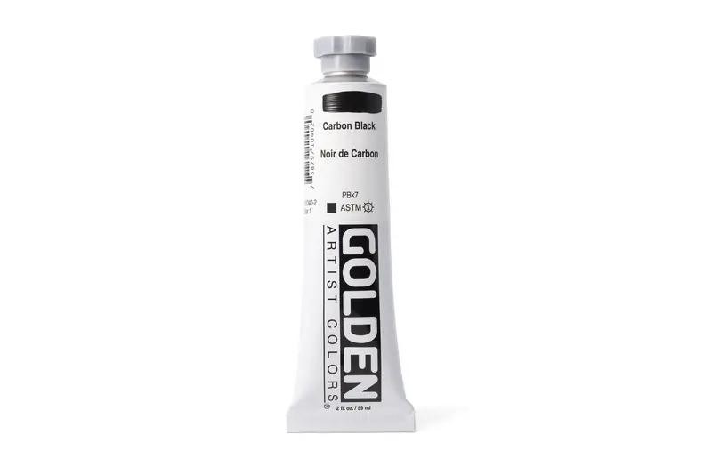 Golden Heavy Body Acrylics, Carbon Black 1