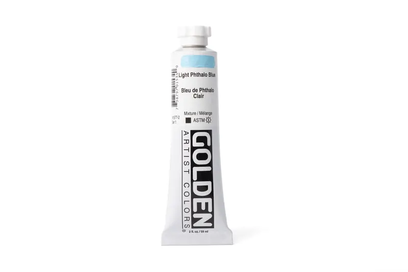 Golden Heavy Body Acrylics, Light Phthalo Blue 1
