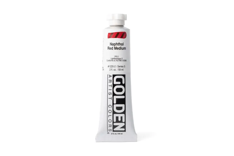 Golden Heavy Body Acrylics, Naphthol Red Medium 1