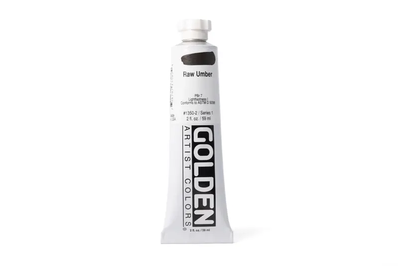 Golden Heavy Body Acrylics, Raw Umber 1