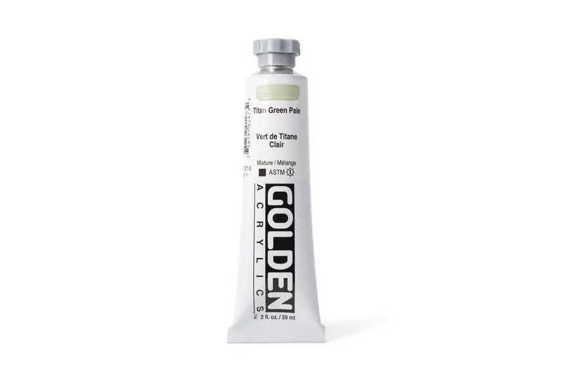 Golden Heavy Body Acrylics, Titan Green Pale 1