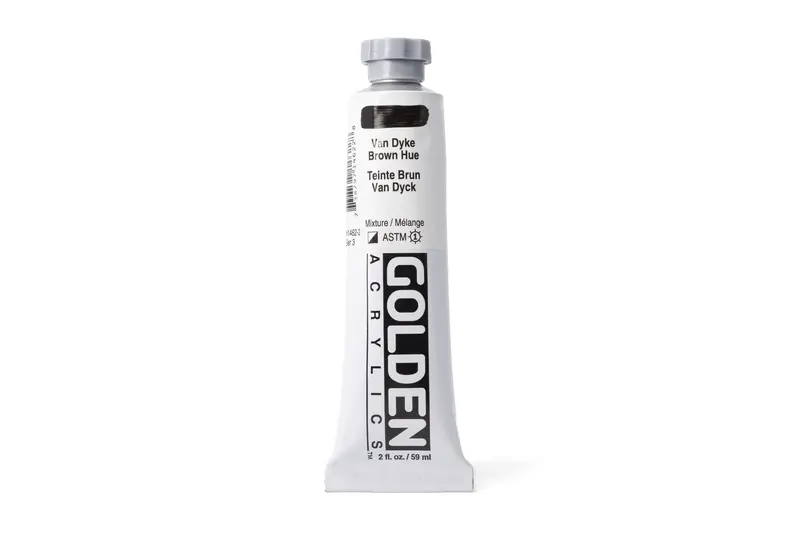 Golden Heavy Body Acrylics, Van Dyke Brown Hue 1