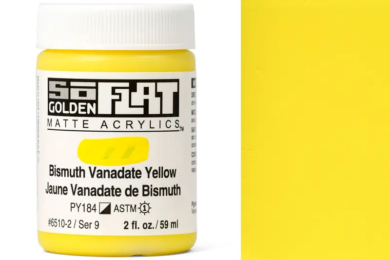 Golden Soflat Matte Acrylics, Bismuth Vanadate Yellow 1
