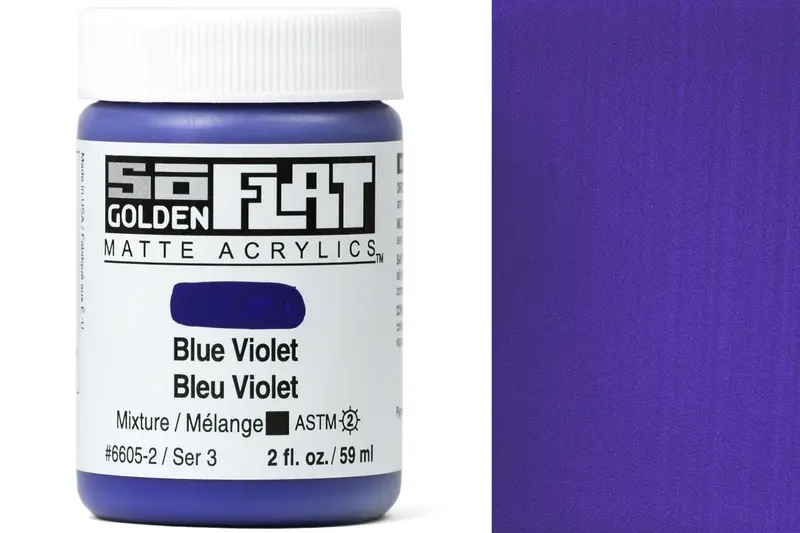 Golden Soflat Matte Acrylics, Blue Violet 1