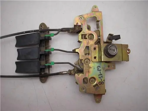 Goldwing 1988-2000 Honda Gl1500 Trunk Bag Handles With 2 Cables Used 102317-27 (F4) 1
