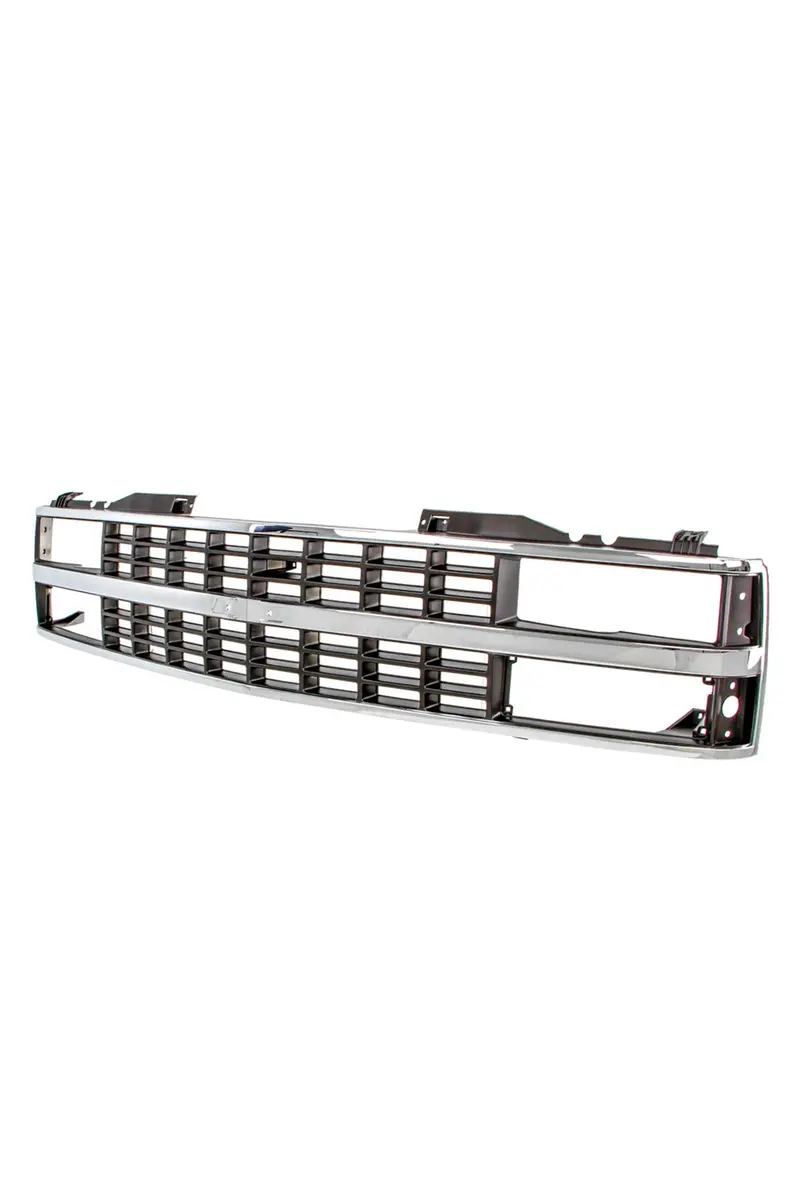 Grille Shell - Chrome/Black - Dual Headlight - 88-93 Chevy C/K Pickup Suv 1