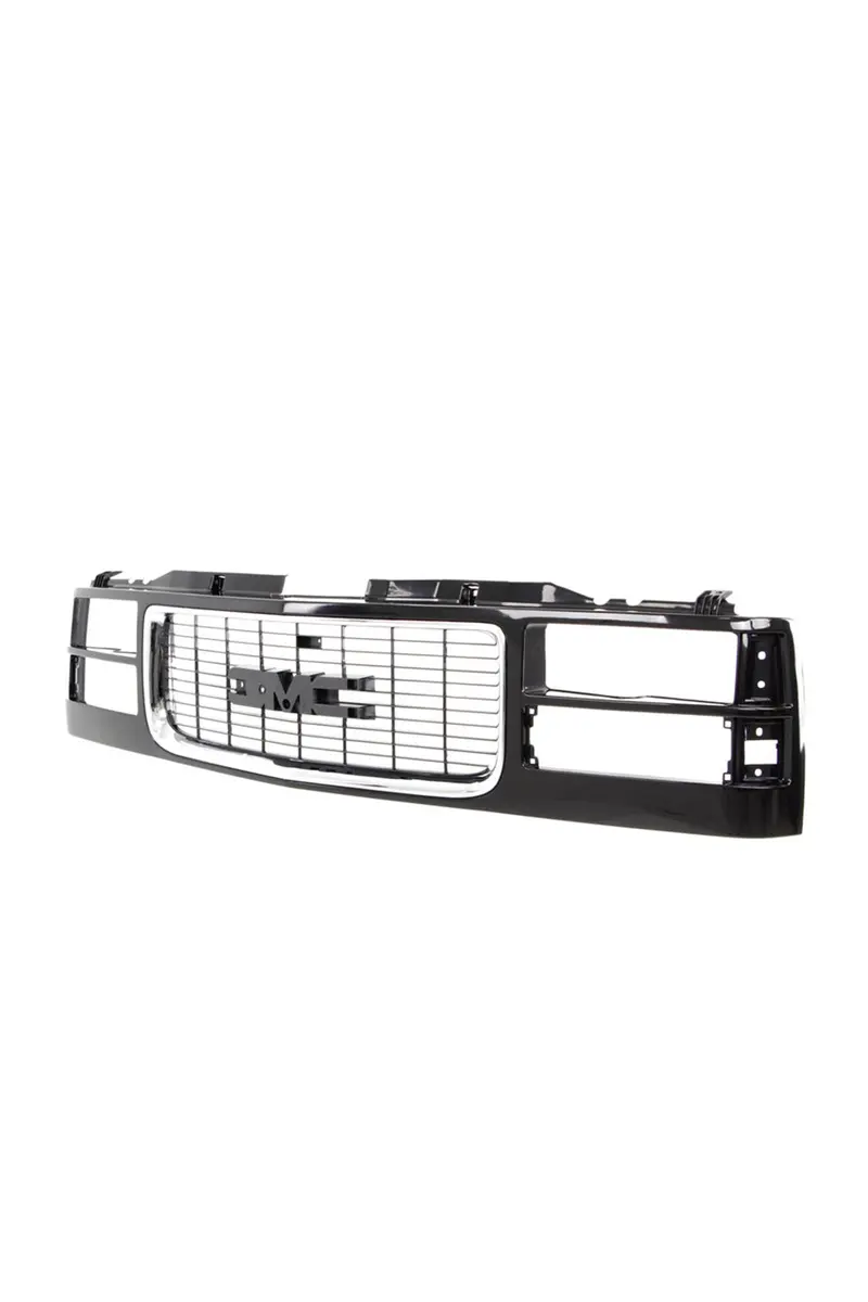 Grille Shell - Chrome/Black - Dual Headlight - 94-98 Gmc C/K Pickup Suv 1