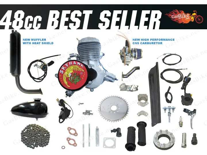 Grubee 2012 Skyhawk Gt2 48Cc Angle Fire Slant Head Bike Motor Kit (Standard Finish) 1