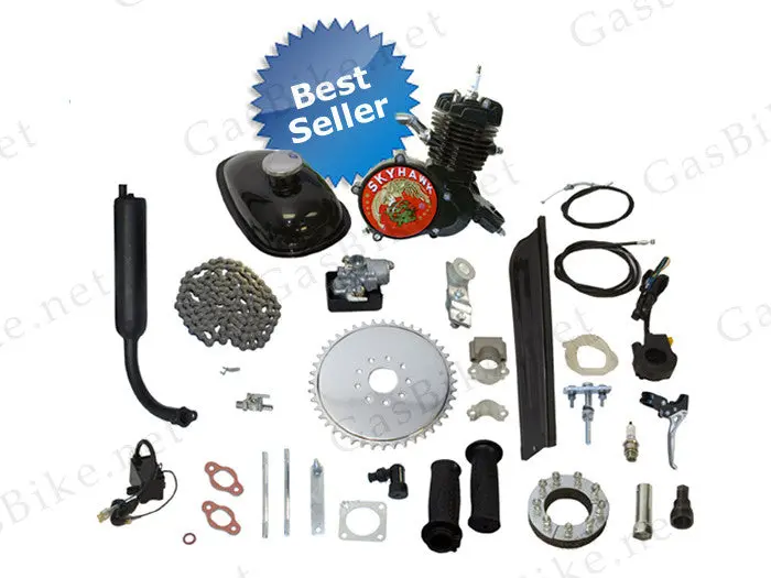 Grubee Skyhawk Gt2b 48Cc Bike Motor Kit (Black Finish) 1