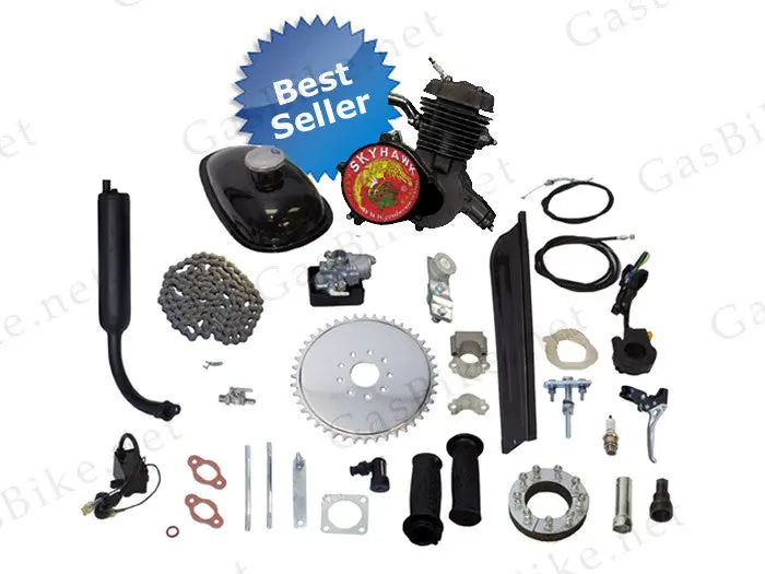 Grubee Skyhawk Gt5 66Cc/80Cc Angle Fire Slant Head Bike Motor Kit (Black Finish) 1