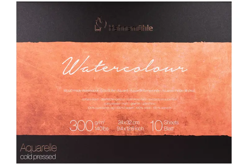 Hahnemühle Collection Watercolor Block, Cold Press, 9.4" X 12.6" 1